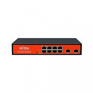 Wi-Tek WI-PS210G 8-ми портовый неуправляемый POE коммутатор