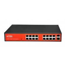 Wi-Tek WI-PS518G 16-ти портовый неуправляемый PoE коммутатор  