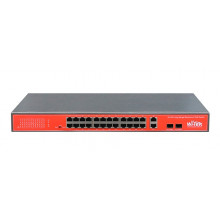 Wi-Tek WI-PS526G 24-х портовый POE коммутатор