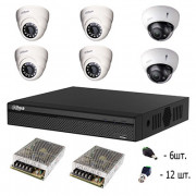 Комплект HDCVI - 4 уличные камеры + 2 варифокальные камеры Комплект HDCVI - 4 уличные камеры + 2 варифокальные камеры