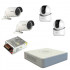 Комплект видеонаблюдения для улицы и дома - на 4 камеры Hikvision