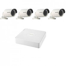 Комплект IP Hikvision - 4 уличные камеры