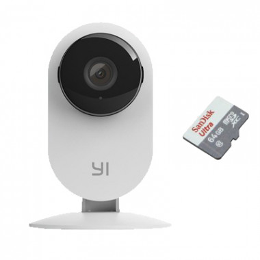 Xiaomi Yi Home 2 с картой памяти 64Gb - комплект видеонаблюдения