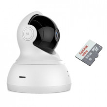 Xiaomi YI Dome Camera 360° (1080P) с картой памяти 64Гб - комплект 1 внутренняя WiFi камера Xiaomi YI Dome Camera 360° (1080P) с картой памяти 64Гб - комплект 1 внутренняя WiFi камера